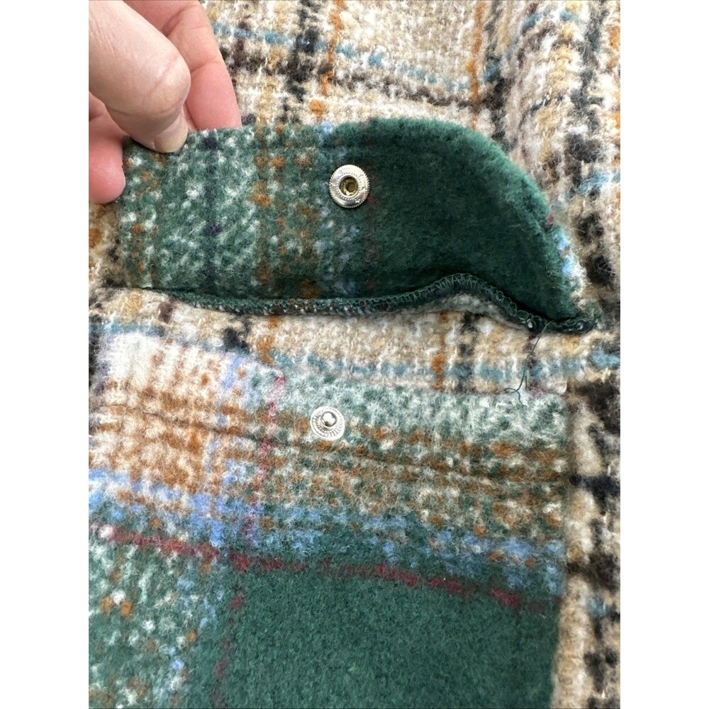 Pull And Bear Plaid Shacket Button Down Shirt Jac… - image 7